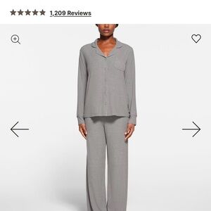 SKIMS Charcoal Pajama Set